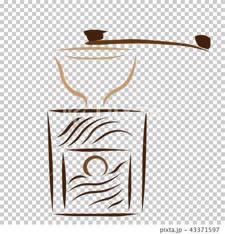 コーヒー コーヒーミル イラストのイラスト素材