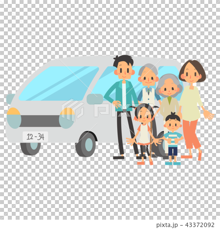 Family 3 households private car 43372092