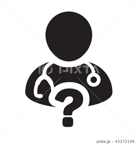Healthcare icon vector doctor male person profile Healthcare icon vector doctor male person profile 43373194