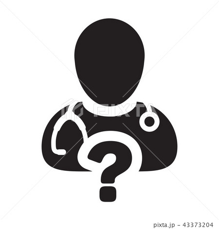 Healthcare icon vector doctor male person profile Healthcare icon vector doctor male person profile 43373204