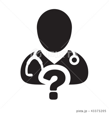 Healthcare icon vector doctor male person profile 43373205