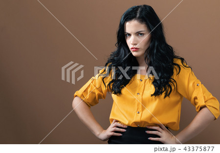 Angry young woman Angry young woman 43375877