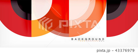 Vector circular geometric abstract background 43376979