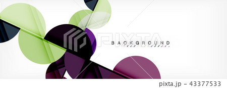 Circle abstract background, geometric illustration 43377533