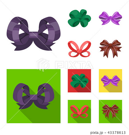 Ornamentals, frippery, finery and other web icon in cartoon,flat style.Bow, ribbon, decoration Ornamentals, frippery, finery and other web icon in cartoon,flat style.Bow, ribbon, decoration 43378613