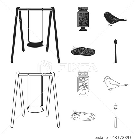 Territory Plan Bird Lake Lighting Pole Park のイラスト素材 4337