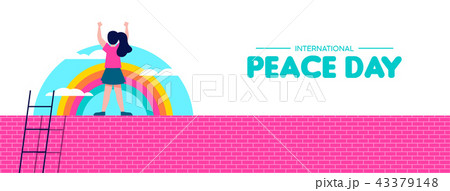 Peace day web banner for world children freedom Peace day web banner for world children freedom 43379148