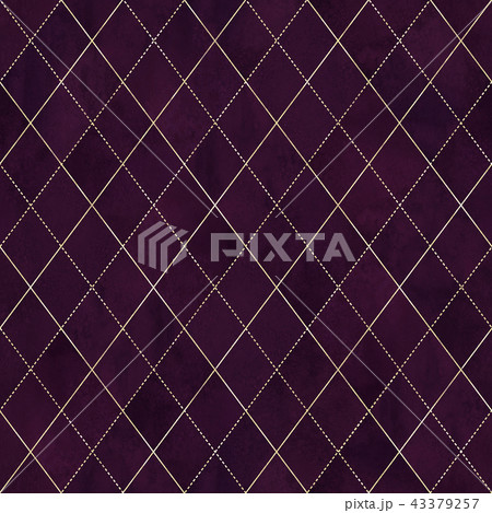 Argyle watercolor seamless pattern background 43379257