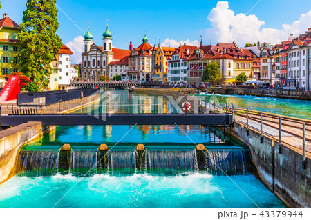 Old Town architecture of Lucerne, Switzerland 43379944