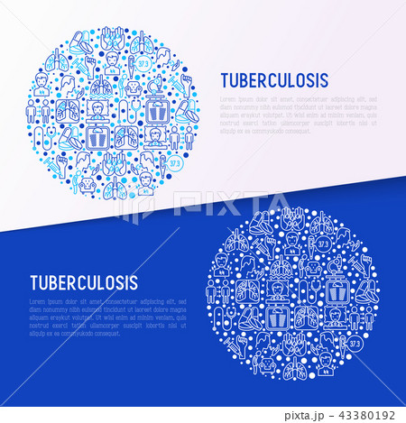 Tuberculosis concept in circle Tuberculosis concept in circle 43380192