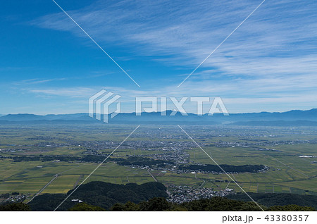 弥彦山パノラマタワーから観る景色 燕市方面 弥彦山パノラマタワーから観る景色 燕市方面 43380357