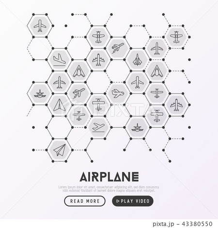 Airplane concept in honeycombs 43380550