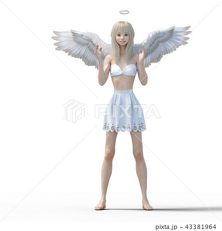 リアルな天使　perming3DCG　イラスト素材 43381964