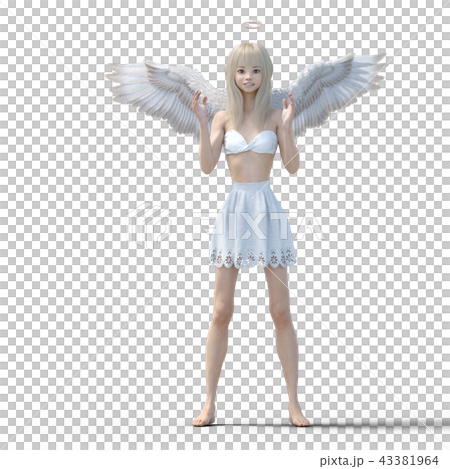 リアルな天使　perming3DCG　イラスト素材 43381964