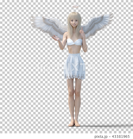 リアルな天使　perming3DCG　イラスト素材 43381965