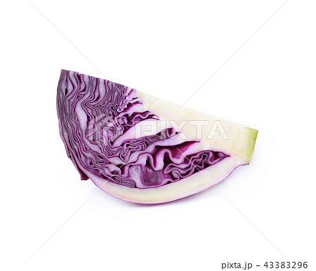 Red cabbage isolated over a white background. Red cabbage isolated over a white background. 43383296