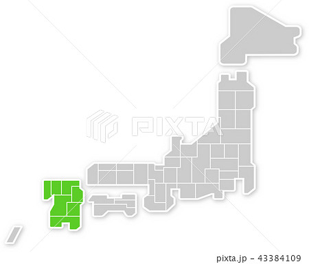 九州と日本列島 43384109