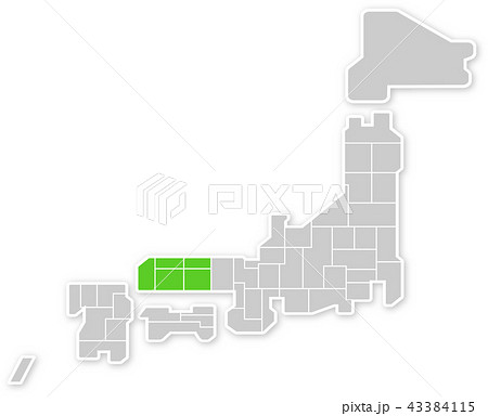 中国地方と日本列島 中国地方と日本列島 43384115