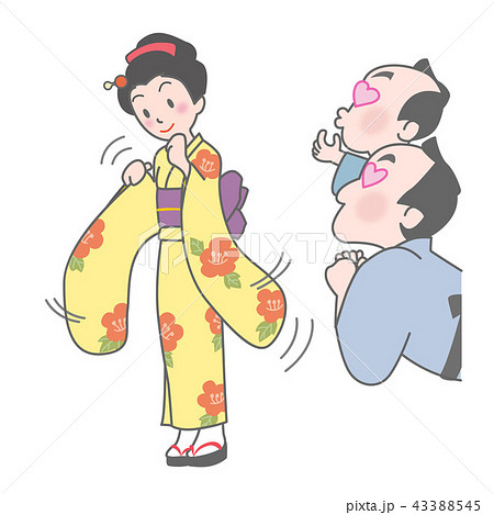 振袖イラスト 振袖イラスト 43388545