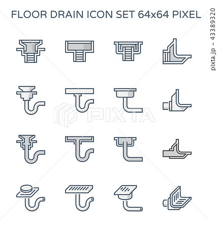 floor drain icon 43389320
