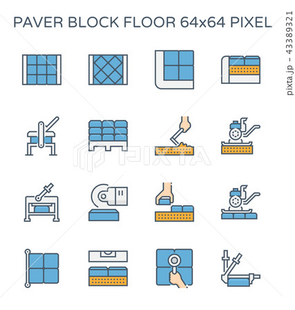 paver block icon paver block icon 43389321
