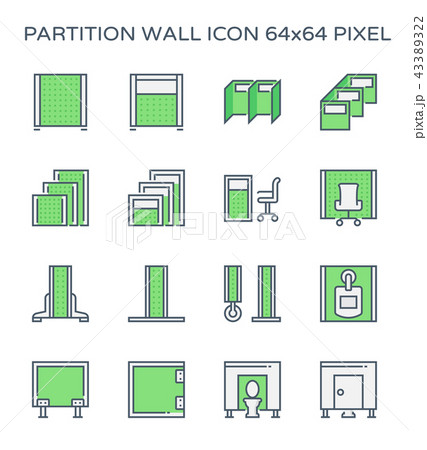 partition wall icon 43389322
