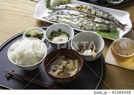秋刀魚の塩焼き定食 43389448