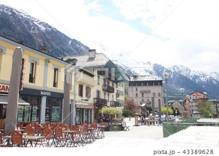 シャモニーの街並み 43389628