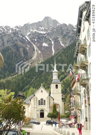 シャモニーの街並み 43389629