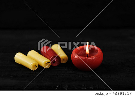 colorfull cinder from candles 43391217