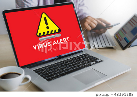 Hacker Protection Concept Man working on laptop Hacker Protection Concept Man working on laptop 43391288