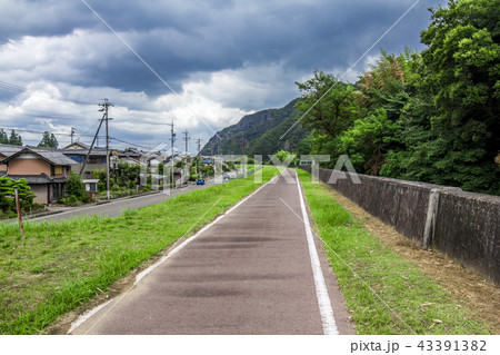 岐阜県　坂祝町　木曽川　日本ライン　自転車道 43391382