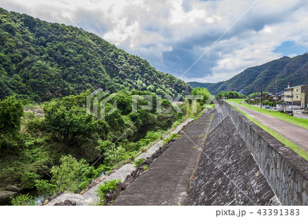 岐阜県　坂祝町　木曽川　日本ライン　自転車道 43391383