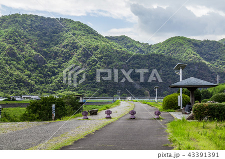 岐阜県 坂祝町 木曽川 日本ライン 自転車道 岐阜県 坂祝町 木曽川 日本ライン 自転車道 43391391