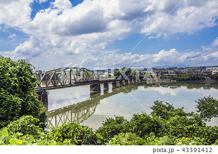 岐阜県　美濃加茂市　木曽川　日本ライン　JR太多線 43391412