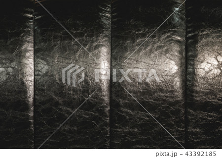 The texture of the real leather on the back of the bed. Vertical stripes of bulk skin are black 43392185