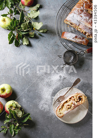 Homemade apple strudel Homemade apple strudel 43394506