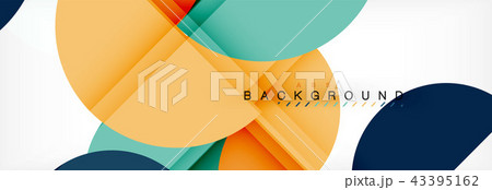 Semi circle abstract background, modern geometric pattern design. Business or technology 43395162
