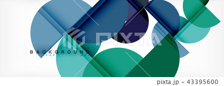 Circle abstract background, geometric illustration 43395600