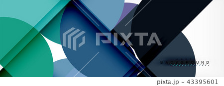 Circle abstract background, geometric illustration Circle abstract background, geometric illustration 43395601