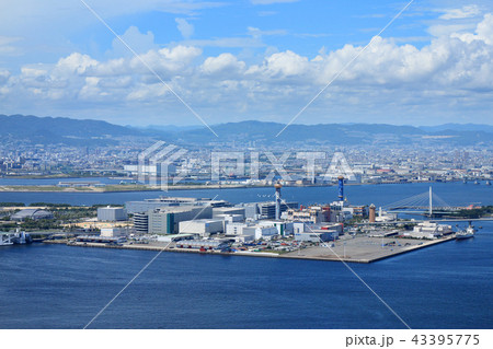 此花大橋と舞洲(大阪市) 43395775