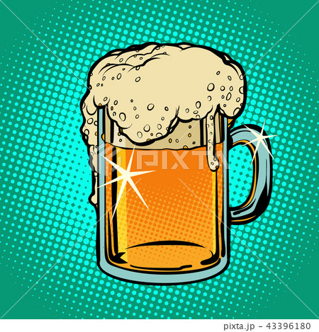 Mug of beer. Alcoholic beverage 43396180