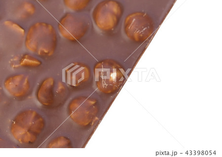 Chocolate perfect sweet milk background close-up 43398054