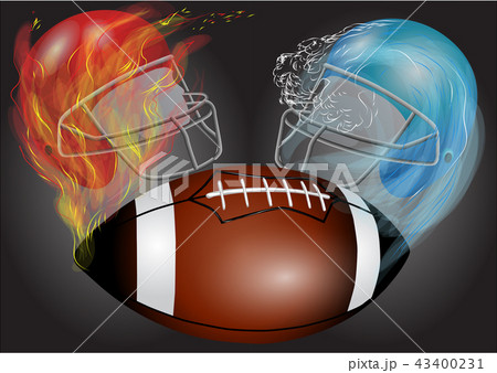 American football, helmets and ball American football, helmets and ball 43400231