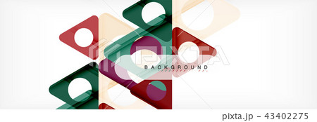 Circle and triangle abstract background 43402275