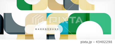 Geometric squares abstract banner. Vector illustration for business brochure or flyer, presentation 43402298