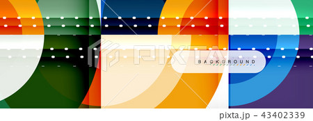 Vector circular geometric abstract background 43402339