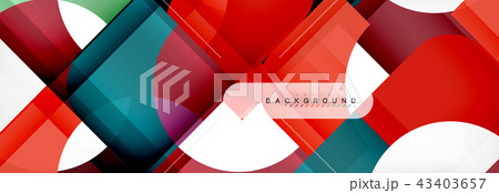 Geometric squares abstract banner. Vector illustration for business brochure or flyer, presentation 43403657