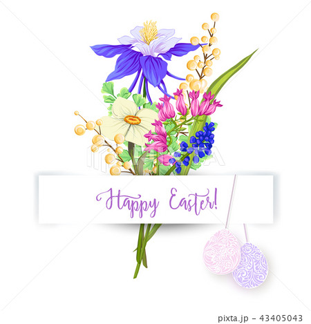 Vector illustration for the Happy Easter holiday. 43405043