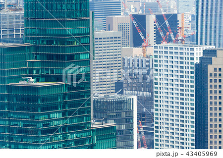 東京・高層ビル群　クローズアップ 43405969